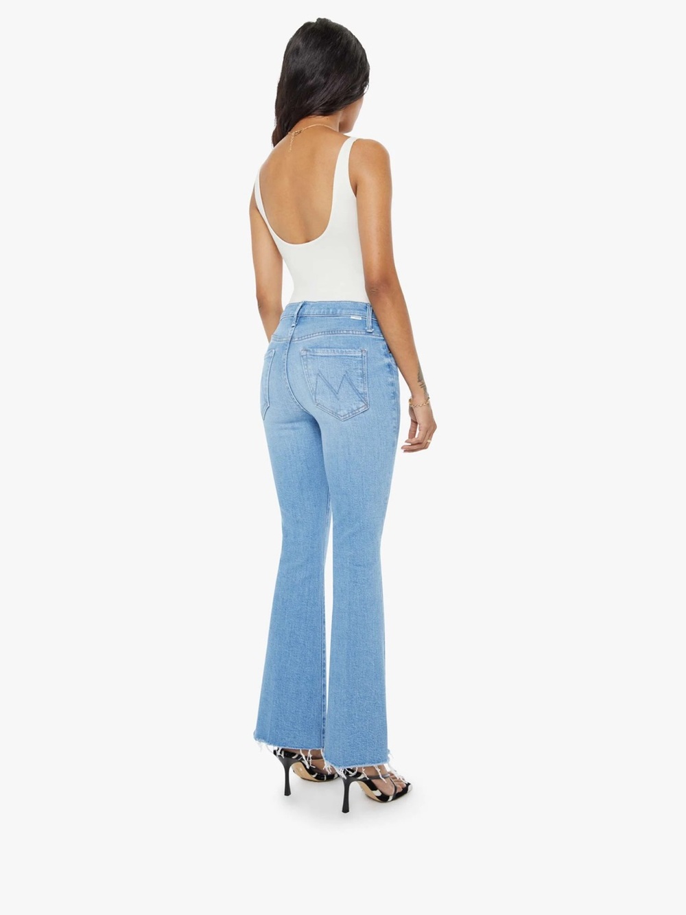 Light Blue Women's Denim Jeans - Mothers Weekender fray - Picture 6 of 7